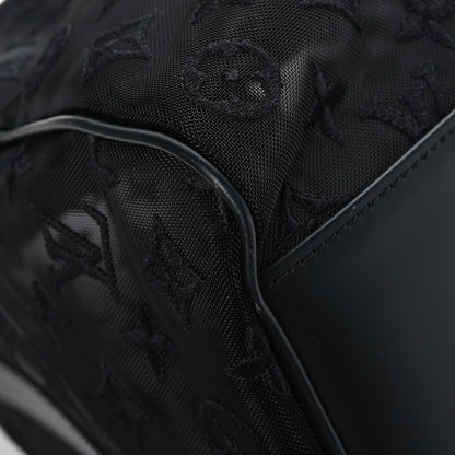 Louis Vuitton Monogram See Through Keepall Bandouliere 50 Black 9 of 10