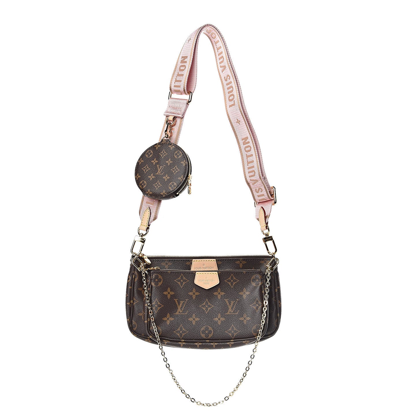 Monogram Multi Pochette Accessories Rose Clair