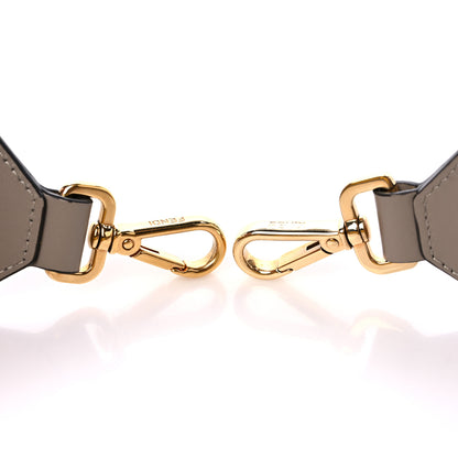 Fendi Ribbon Vitello King FF 1974 Adjustable Strap You Tortora Senape 3 of 5