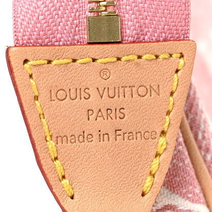 Louis Vuitton Denim Jacquard Monogram Micro Pochette Accessories Rose 6 of 6