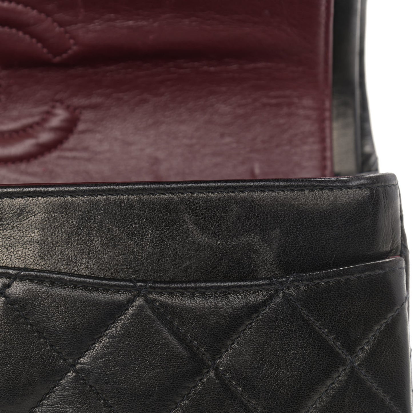 Lambskin Quilted Small Double Flap Black