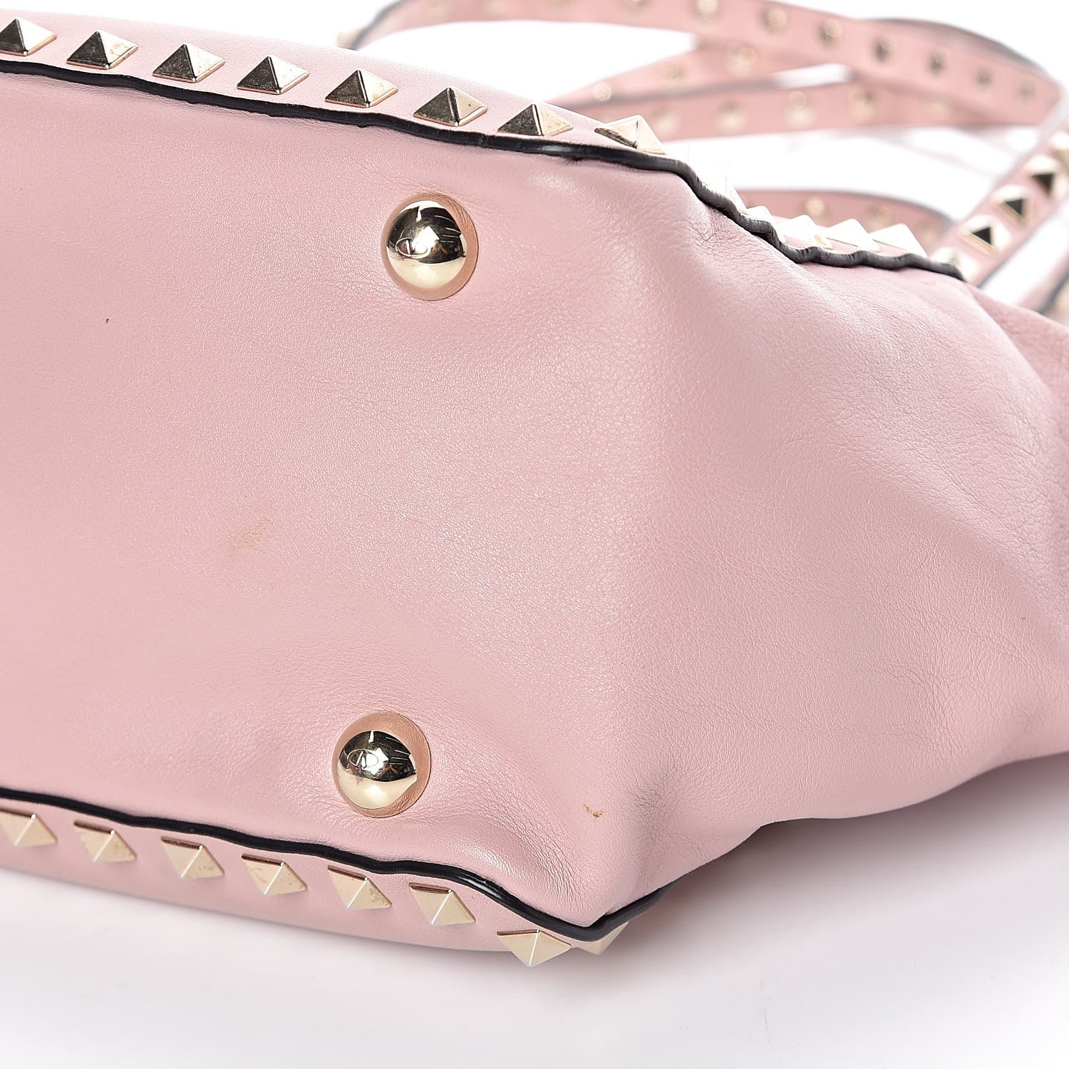 Valentino Garavani Vitello Small Rockstud Tote Pink 9 of 9