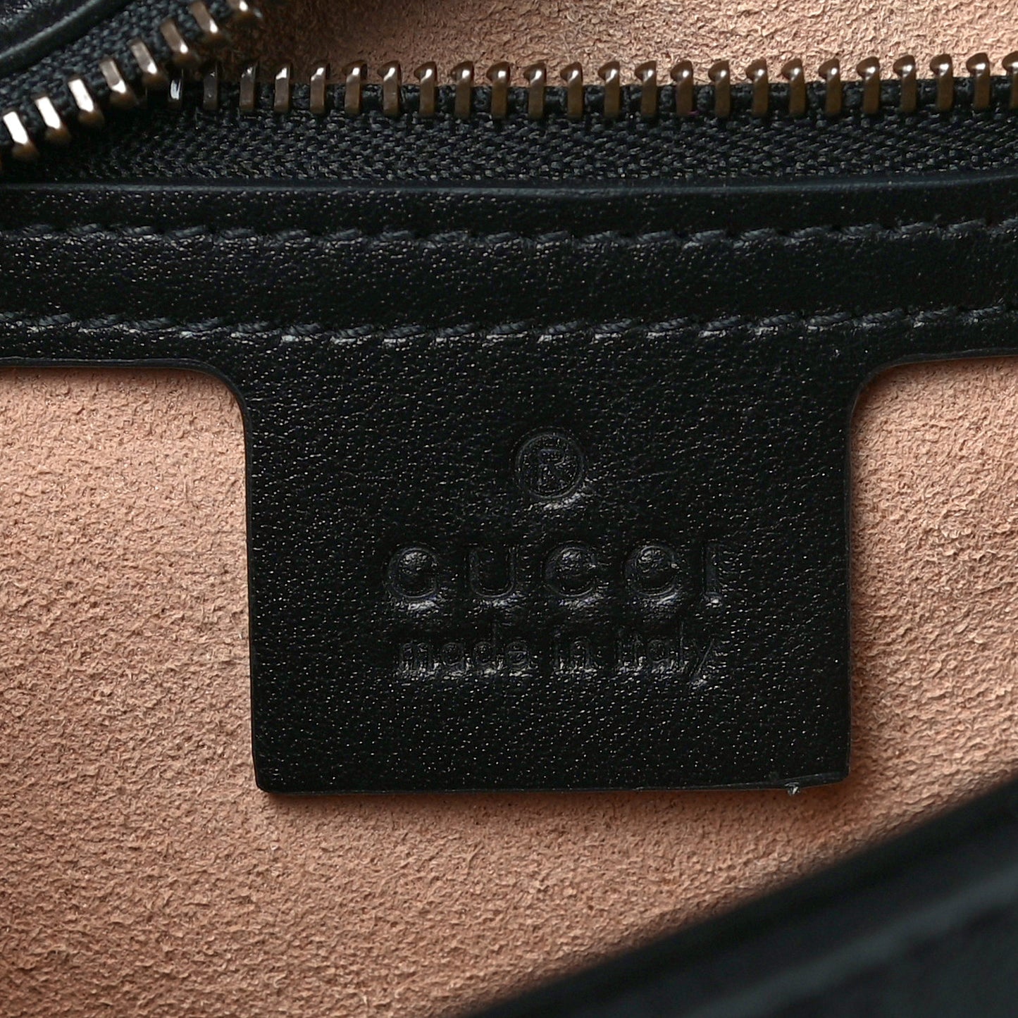 Calfskin Matelasse Small GG Marmont Shoulder Bag Black