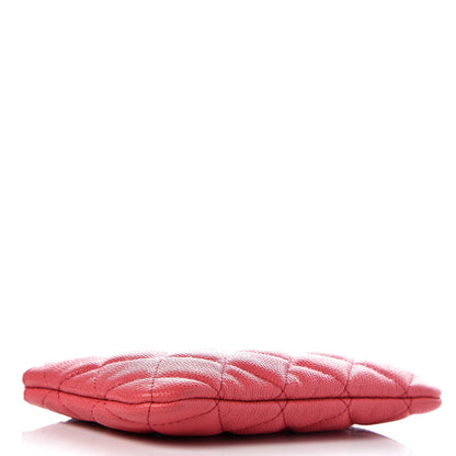 Chanel Caviar Quilted Small Cosmetic Case Dark Pink 4 of 8