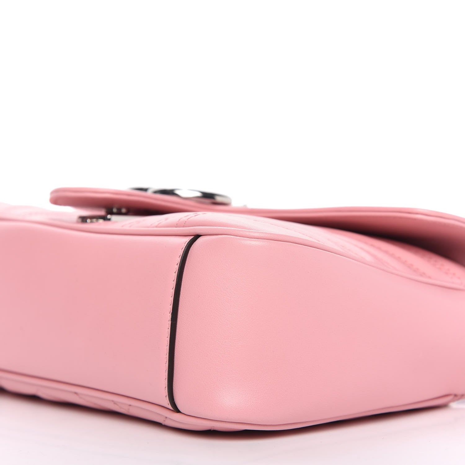 Gucci Calfskin Matelasse Small GG Marmont Shoulder Bag Wild Rose 7 of 10
