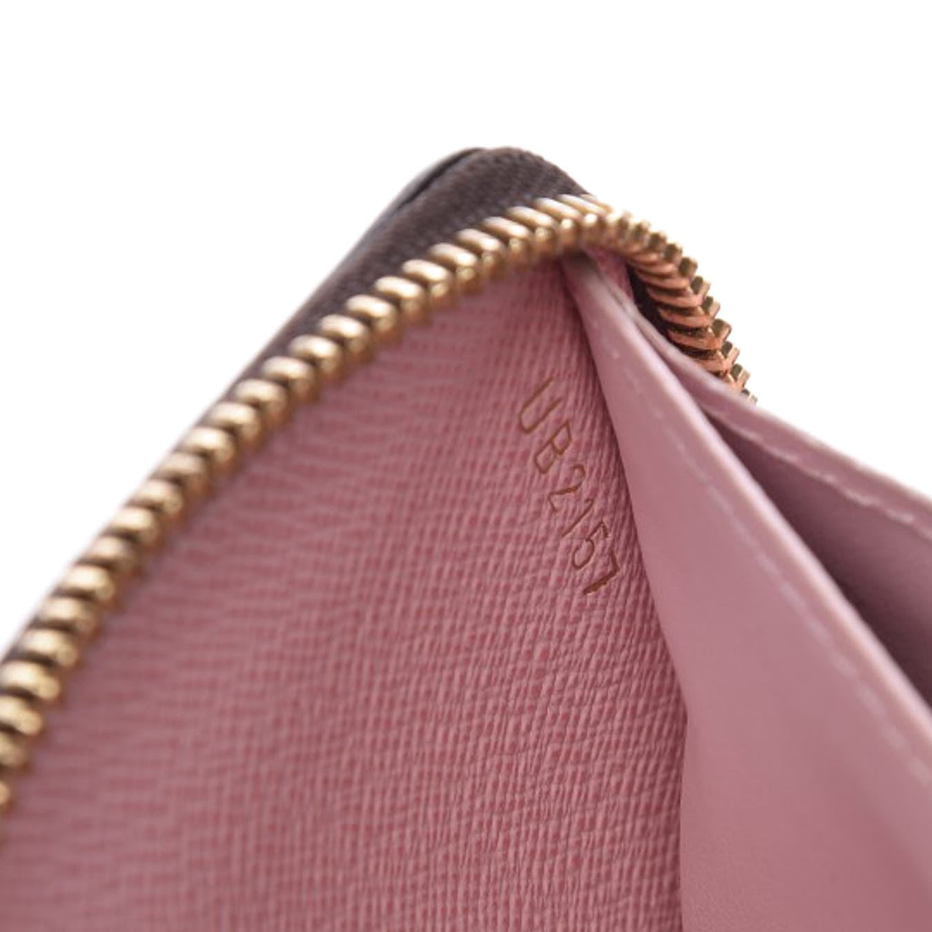 Monogram Clemence Wallet Rose Ballerine