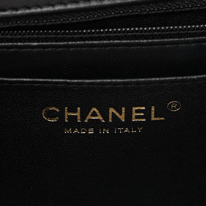 Chanel Lambskin Quilted Mini Square Flap Black 7 of 12