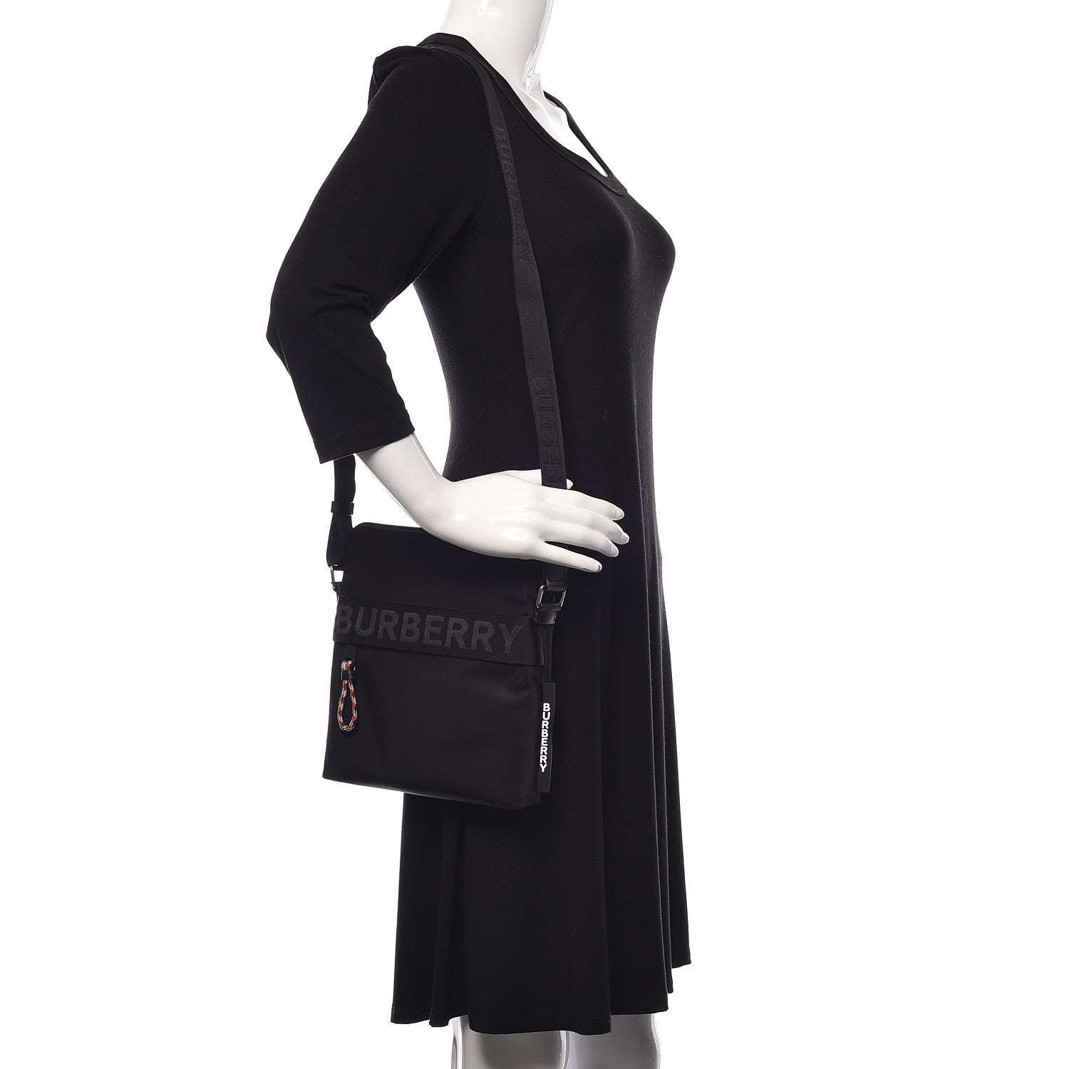 Burberry Nylon Neo Crossbody Bag Black 2 of 11