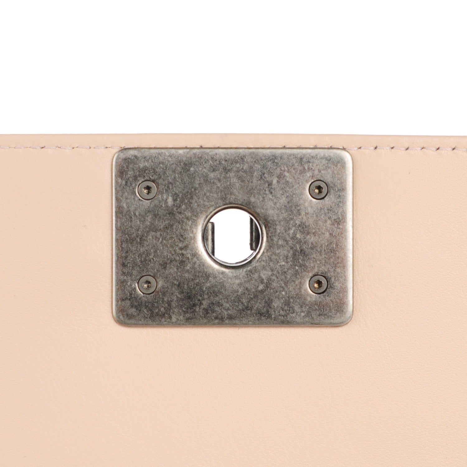 Chanel Patent Goatskin Quilted New Medium Boy Flap Beige Clair 6 of 9