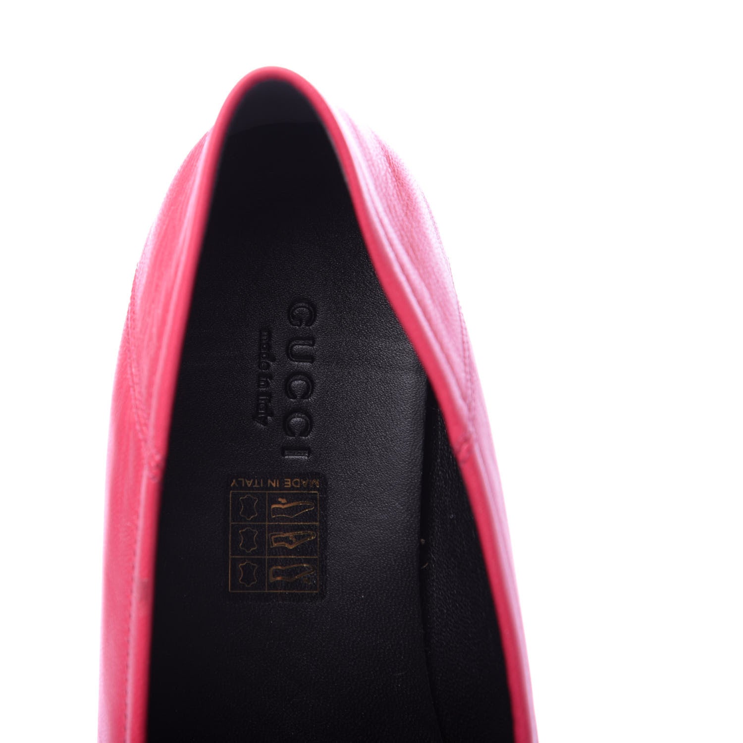 Gucci Lambskin Womens Brixton Horsebit Loafers 38 Hot Pink 6 of 9