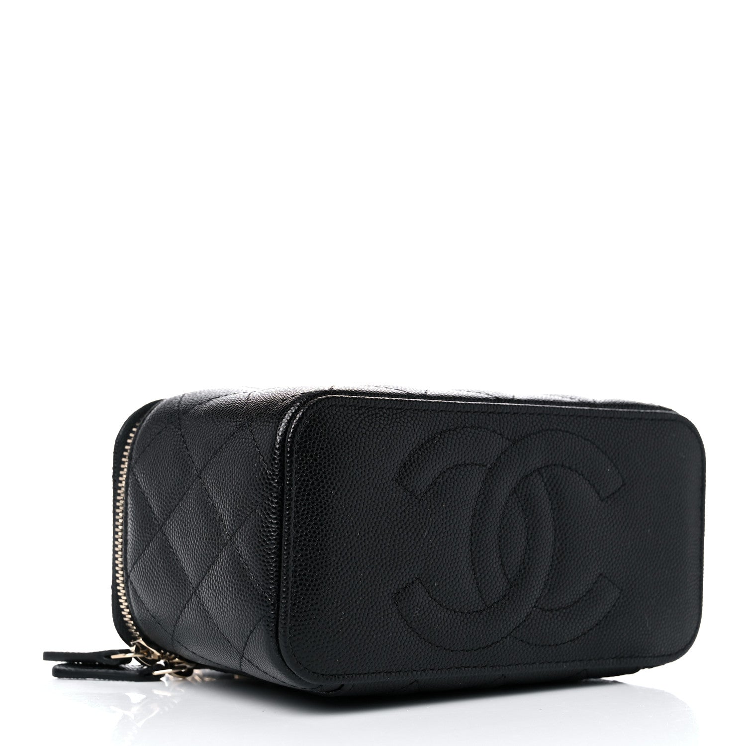 Chanel Caviar Quilted Small Vanity Case With Chain Black 3 of 10