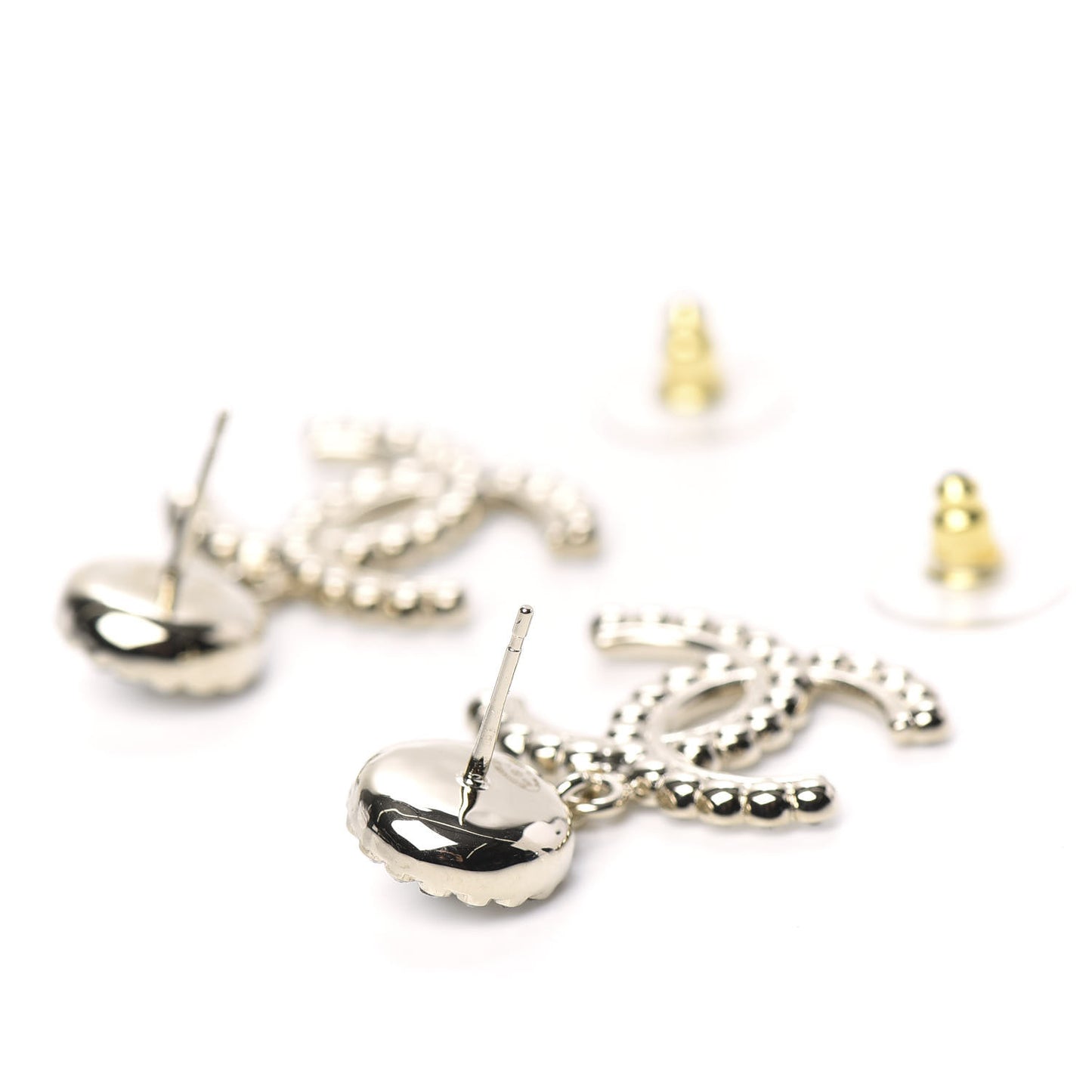 Crystal Pearl Bow-tiful CC Drop Earrings Gold