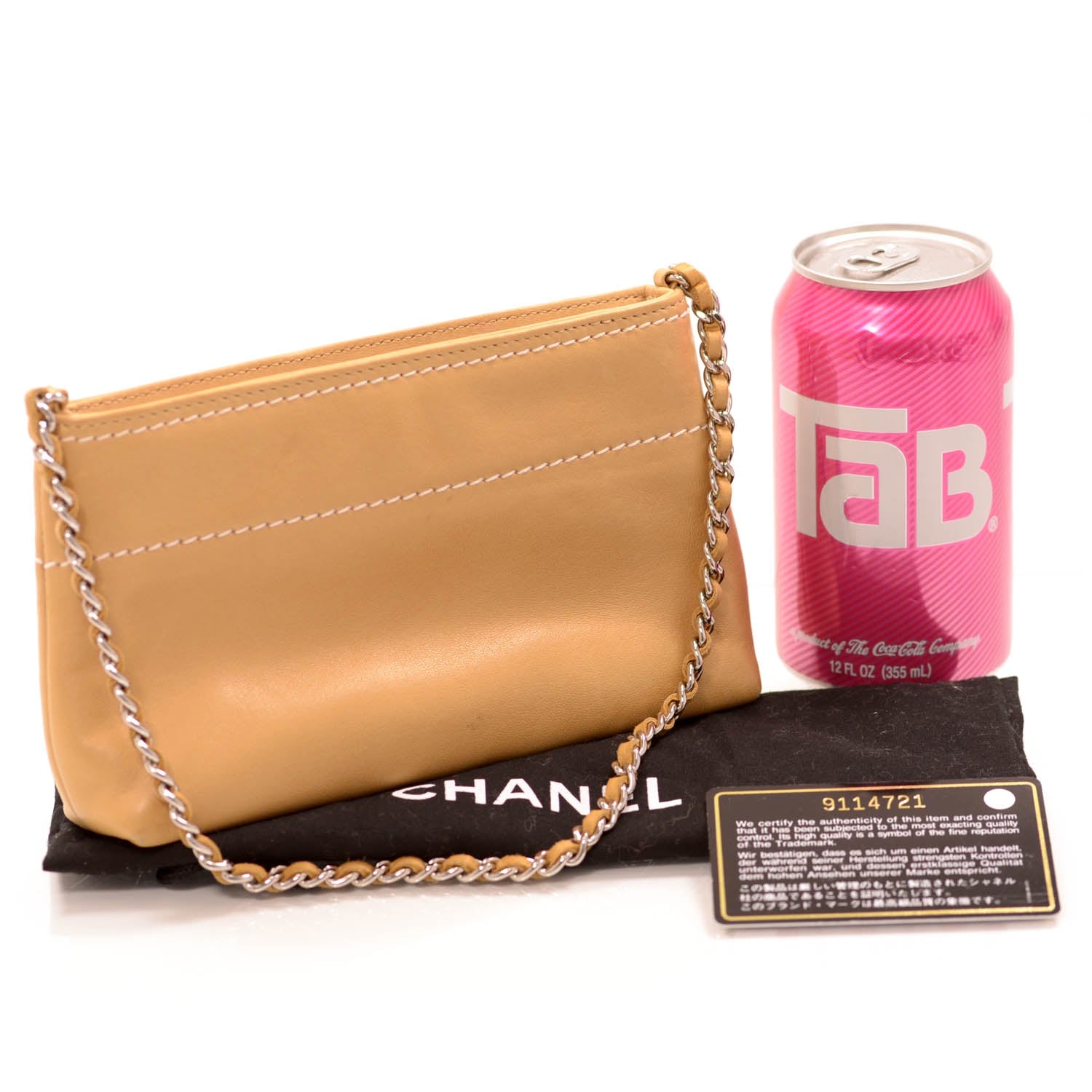 Chanel Leather Lax Pochette 2 of 6