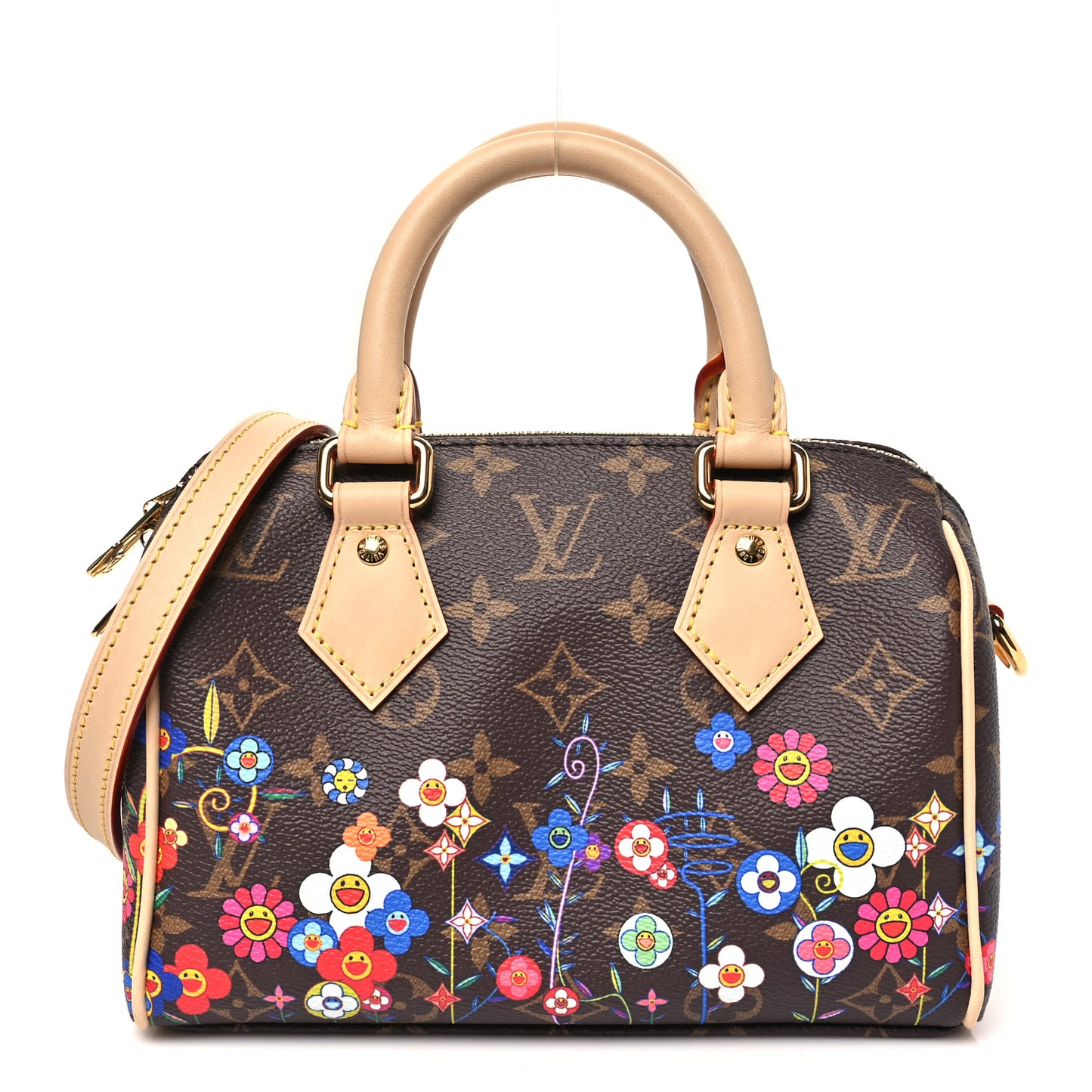 LV X TM Monogram Flowers Speedy Bandouliere 20