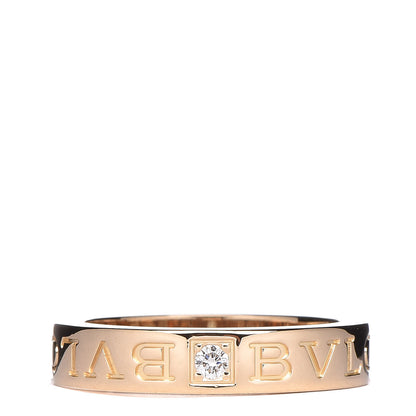Bulgari 18K Yellow Gold Diamond B.Zero1 Essential Band Ring 50 5.5 1 of 4