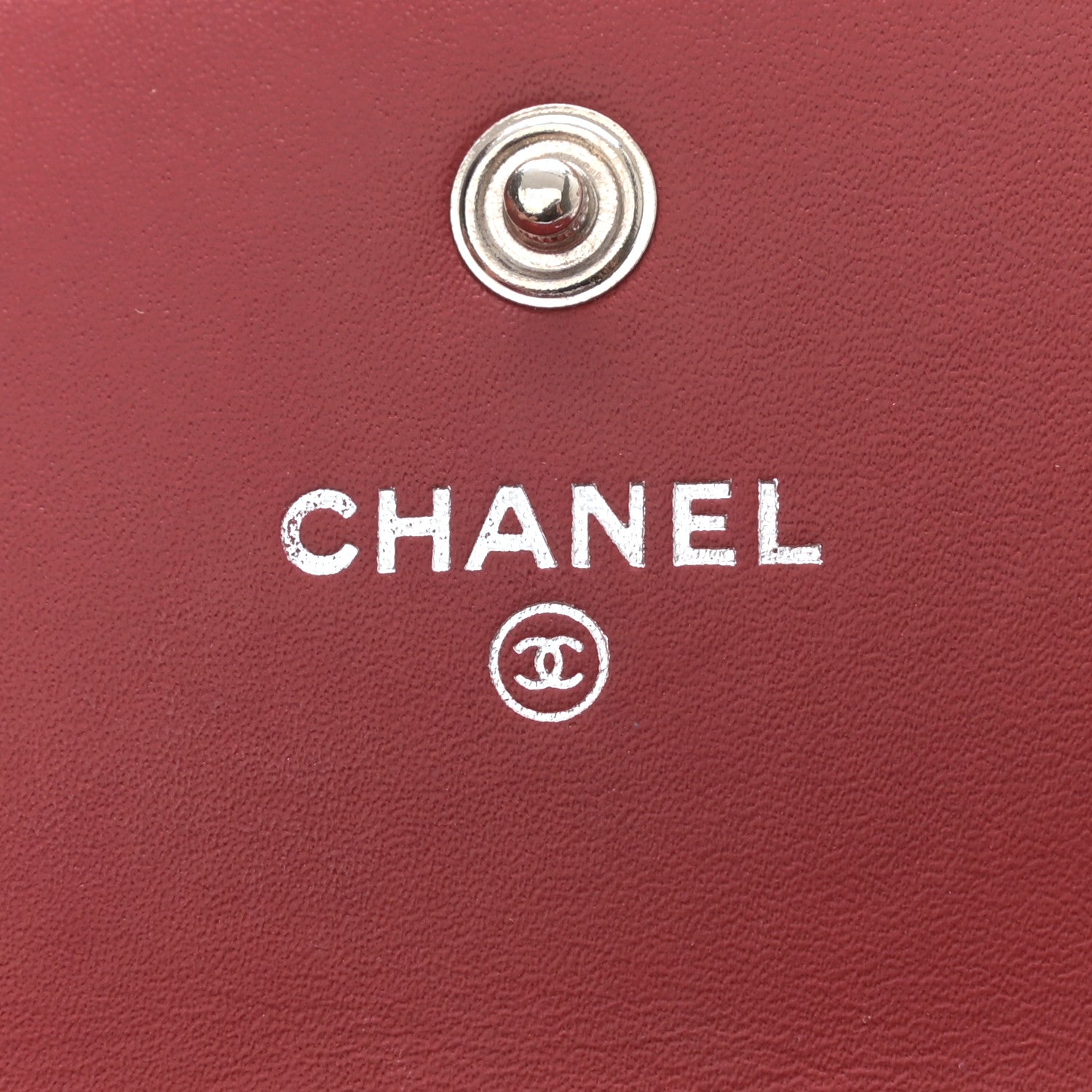 Chanel Patent Calfskin Quilted Large Brilliant Flap Wallet Dark Red 6 of 8