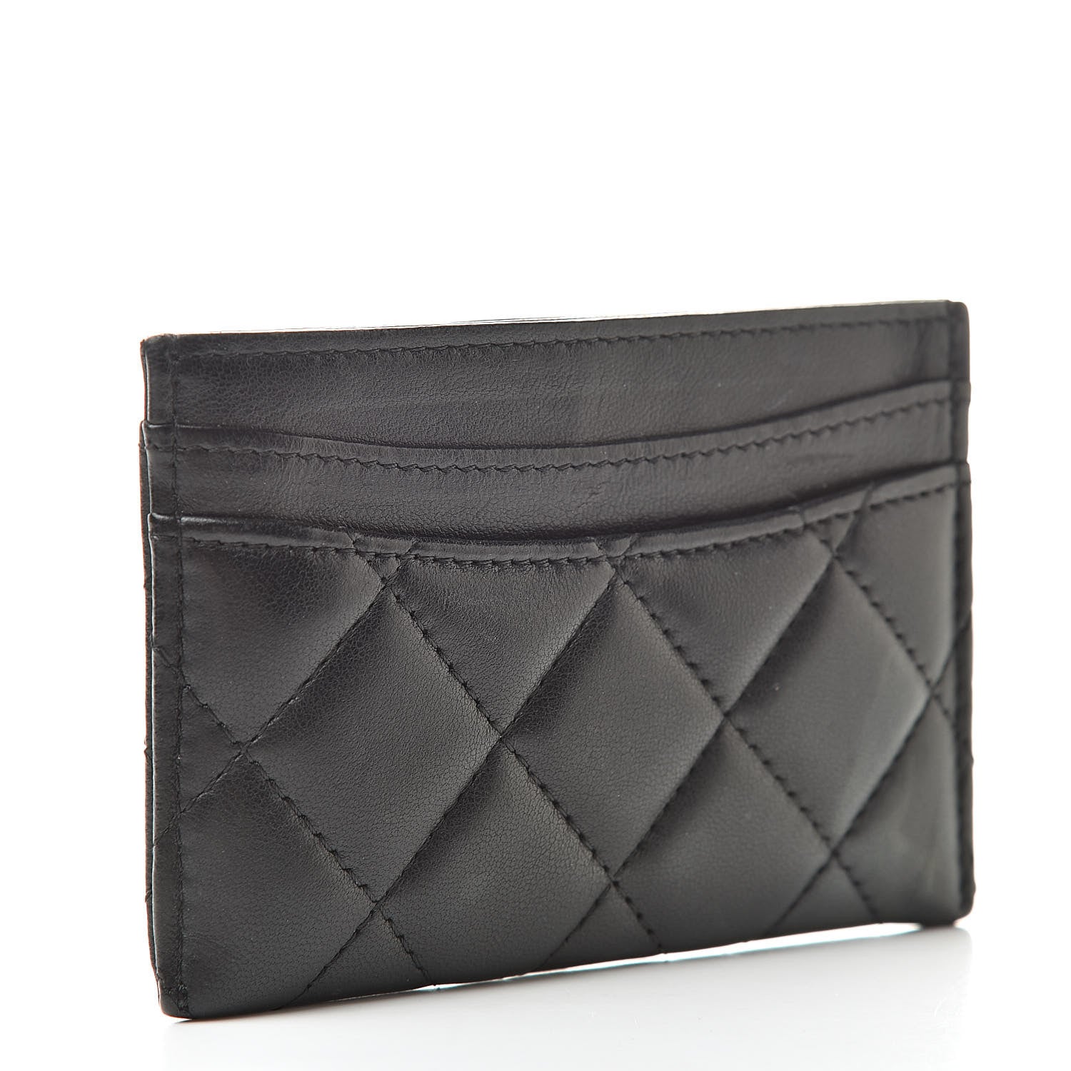 Chanel Lambskin Quilted Card Holder Black 3 of 11