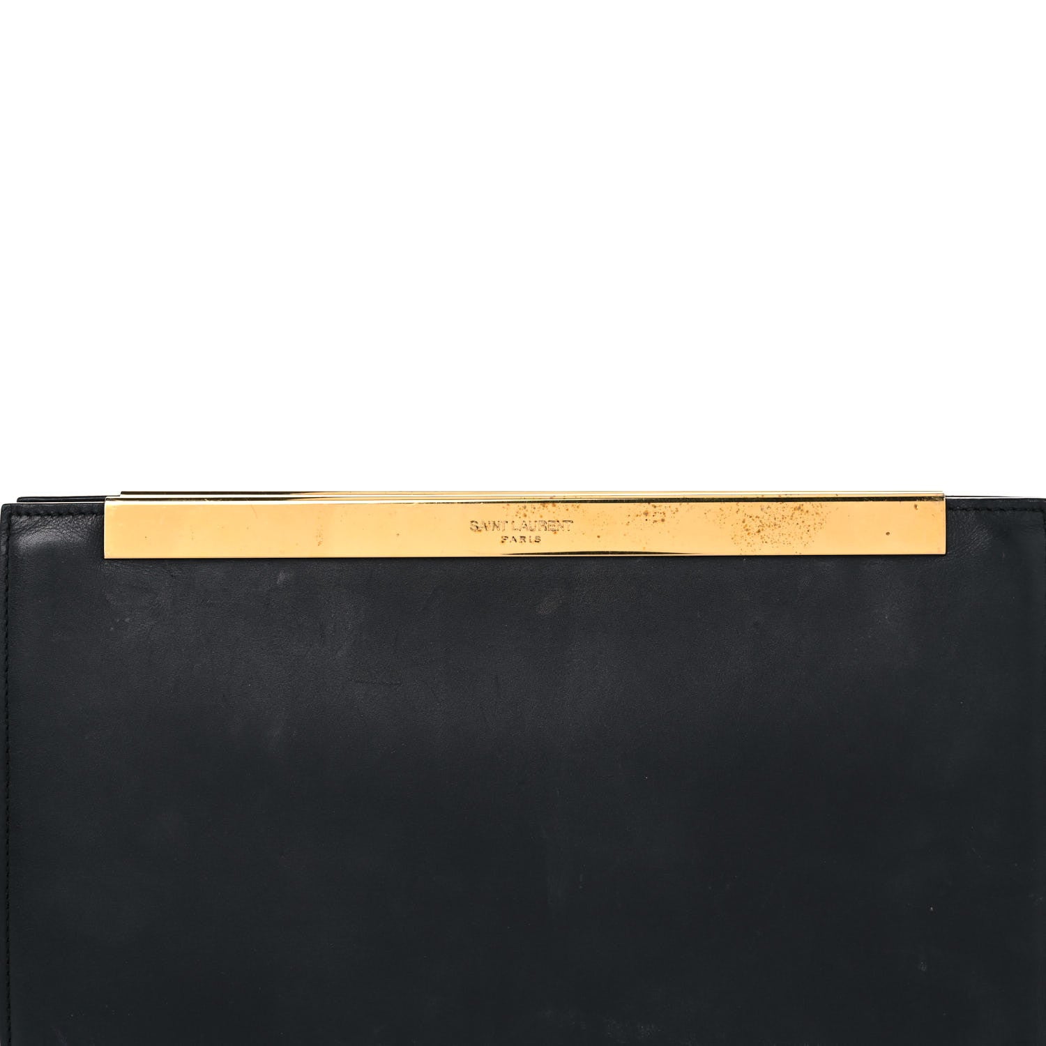 Saint Laurent Leather Lutetia Clutch Black 28 of 29