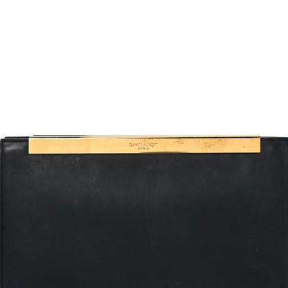 Saint Laurent Leather Lutetia Clutch Black 28 of 29