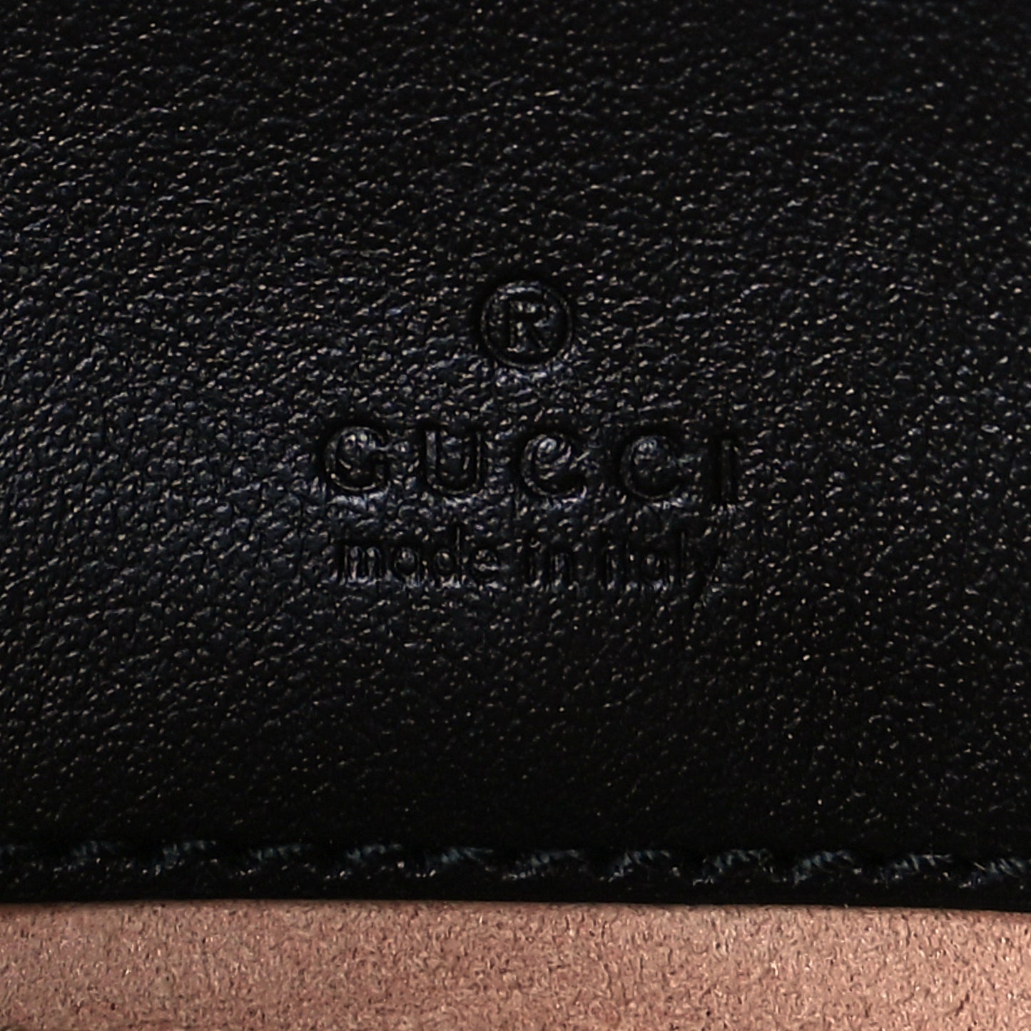 Calfskin Matelasse Mini GG Marmont Chain Crossbody Bag Black