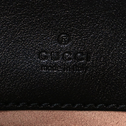 Gucci Calfskin Matelasse Mini GG Marmont Chain Crossbody Bag Black 7 of 8