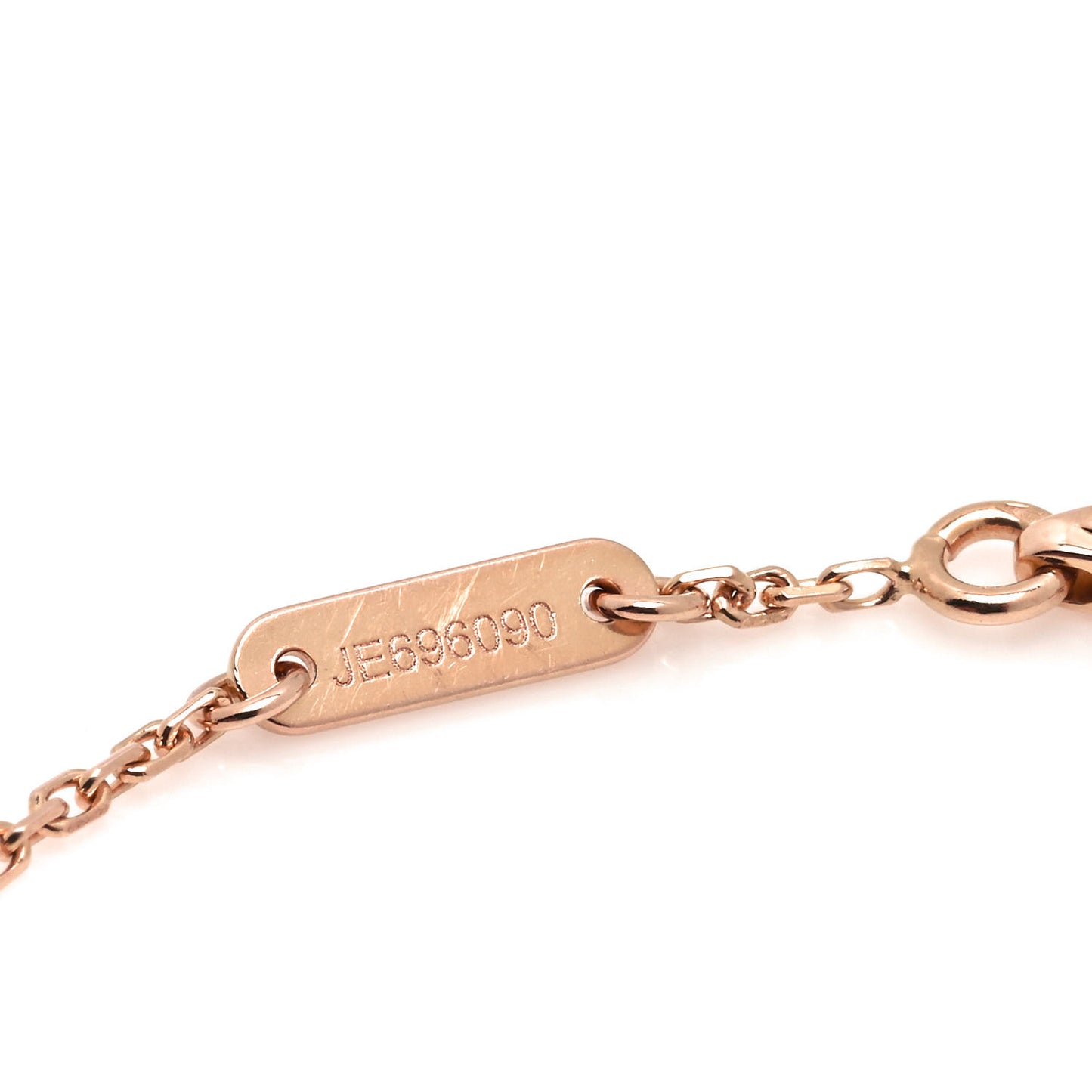 18K Rose Gold Carnelian Sweet Alhambra Heart Bracelet