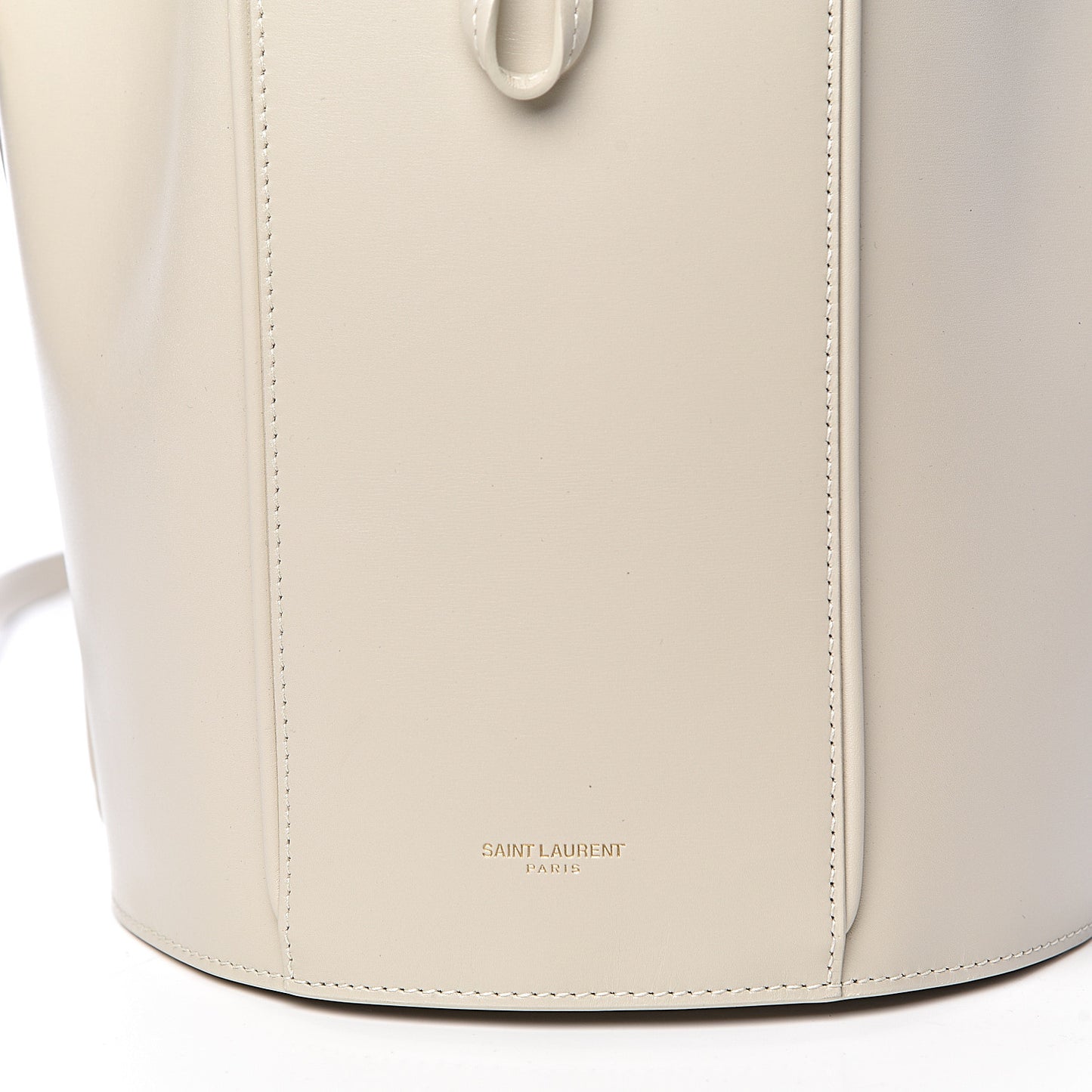 Smooth Calfskin Medium Talitha Bucket Bag Vintage White