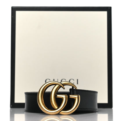 Gucci Calfskin Double G 30mm Belt 75 30 Black 7 of 7