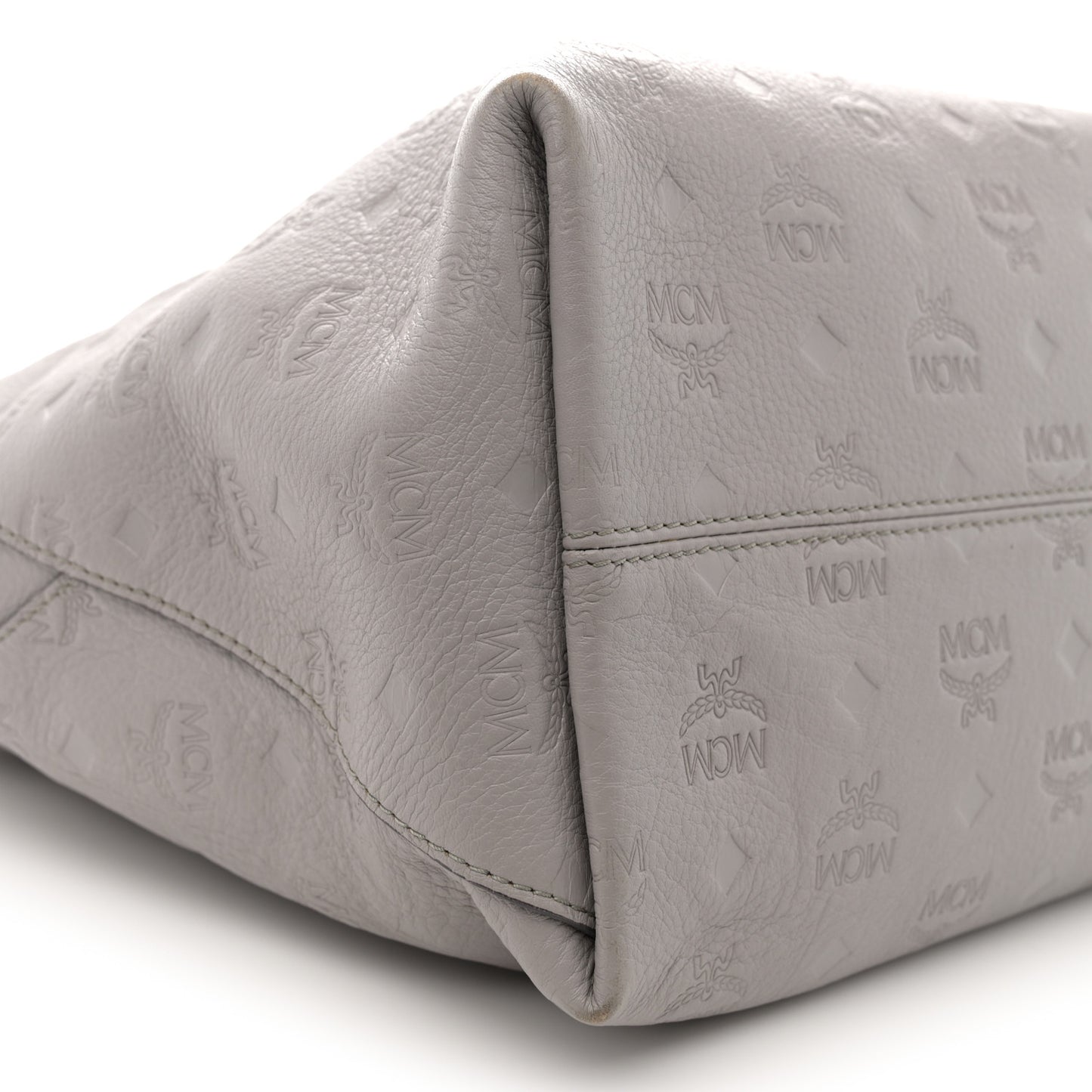 Calfskin Ottomar Monogram Klara Medium Hobo Dove Grey