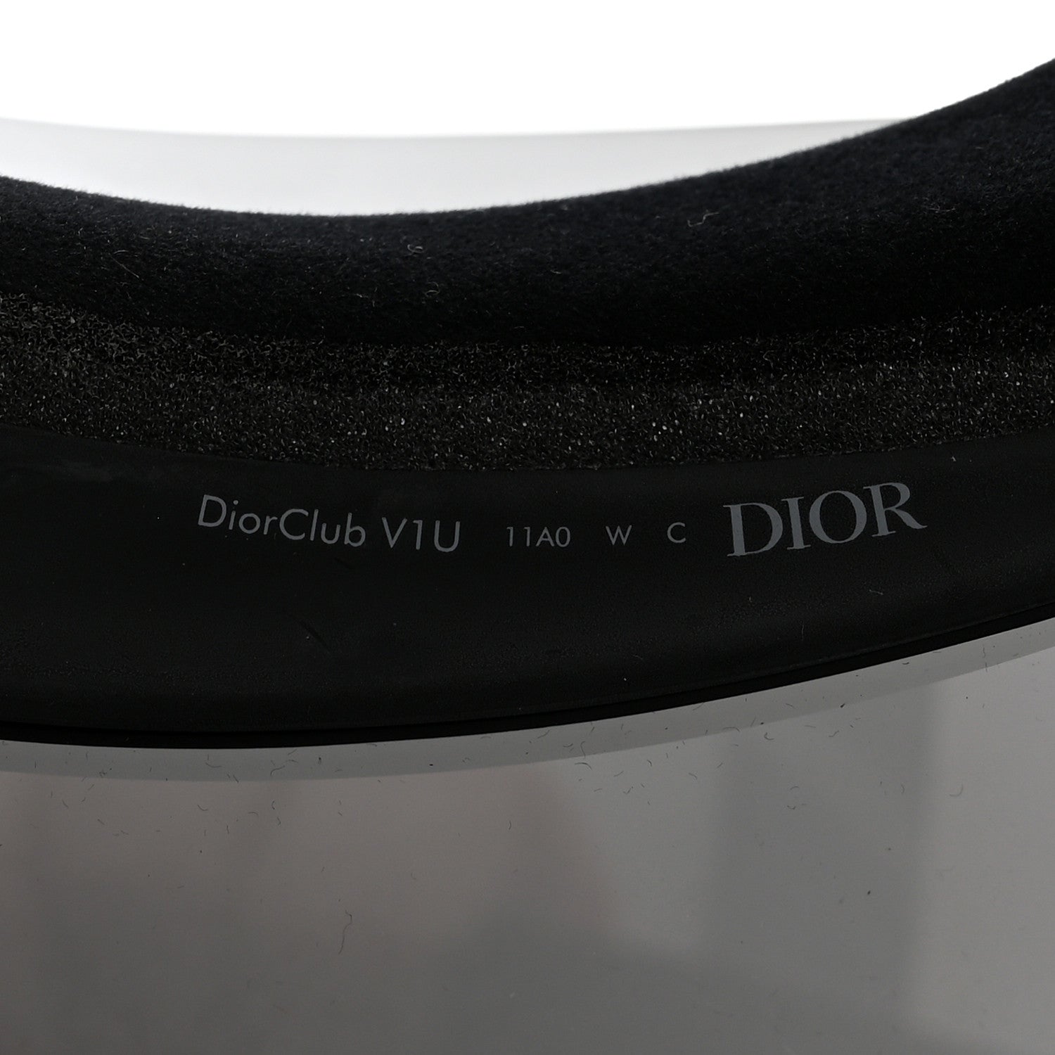 Christian Dior Mirrored DiorClubV1U Sun Visor Black 7 of 9