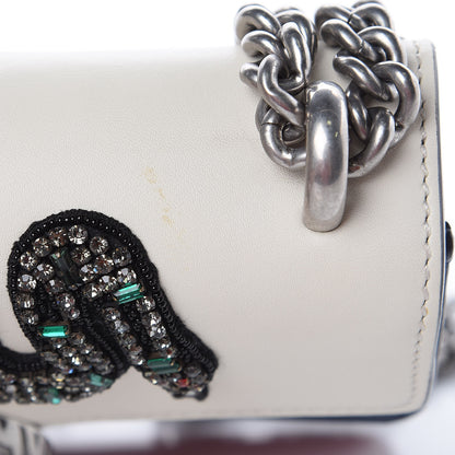 Gucci Calfskin Crystal Snake Embroidered Mini Dionysus Shoulder Bag Mystic White Hibiscus Red Blue Agata 11 of 11
