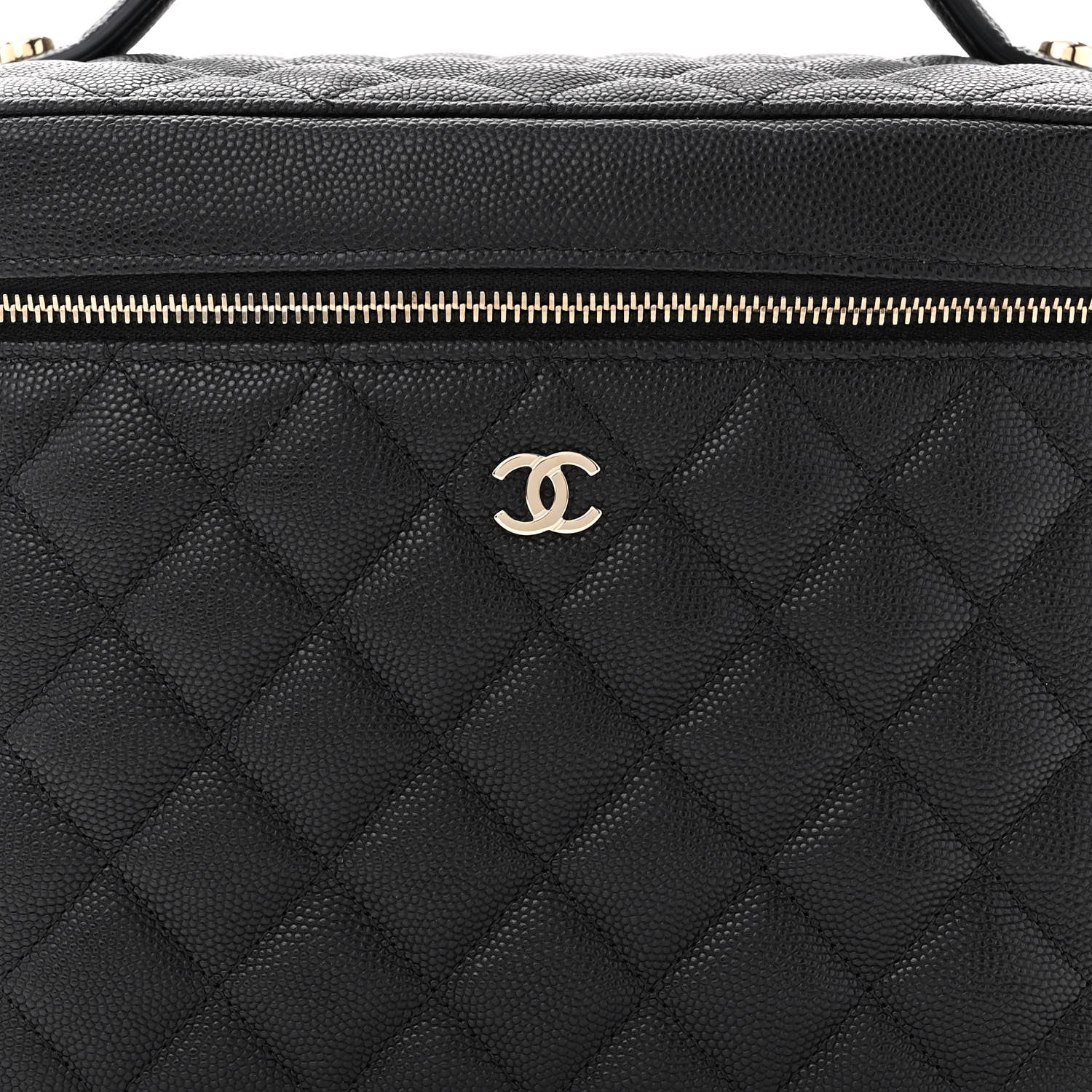 Chanel Caviar Quilted Large Vanity Pouch Black 9 of 12