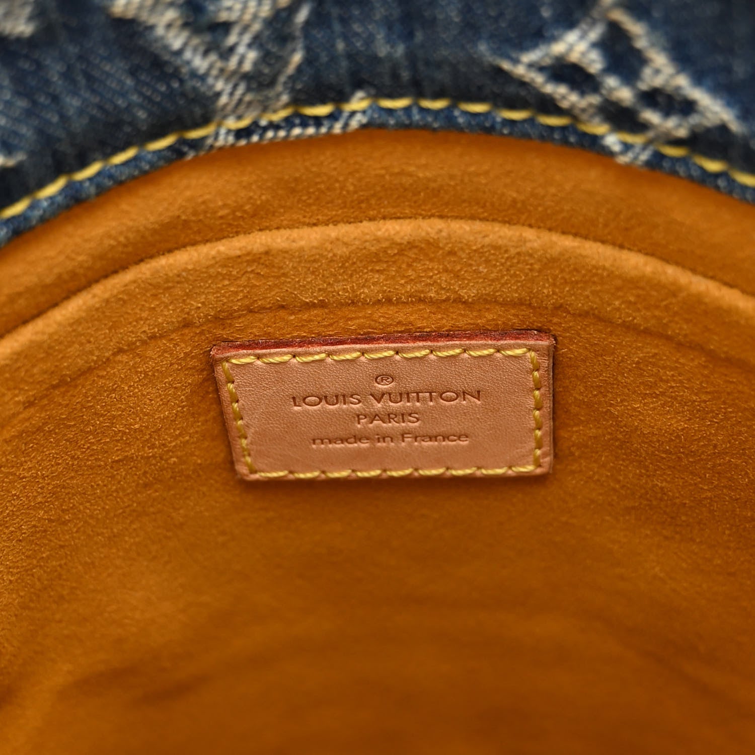 Louis Vuitton Monogram Denim Sac Plat Blue 6 of 14