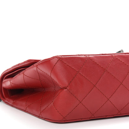 Chanel Aged Calfskin Quilted 2.55 Reissue 227 Flap Red 8 of 9