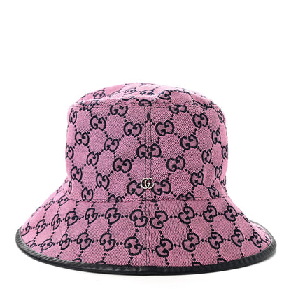Gucci Canvas GG Monogram Bucket Hat XS Pink 1 of 9