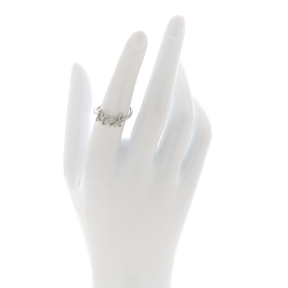 Tiffany 18K White Gold Diamond Small Paloma's Graffiti Rock Ring 2 of 4