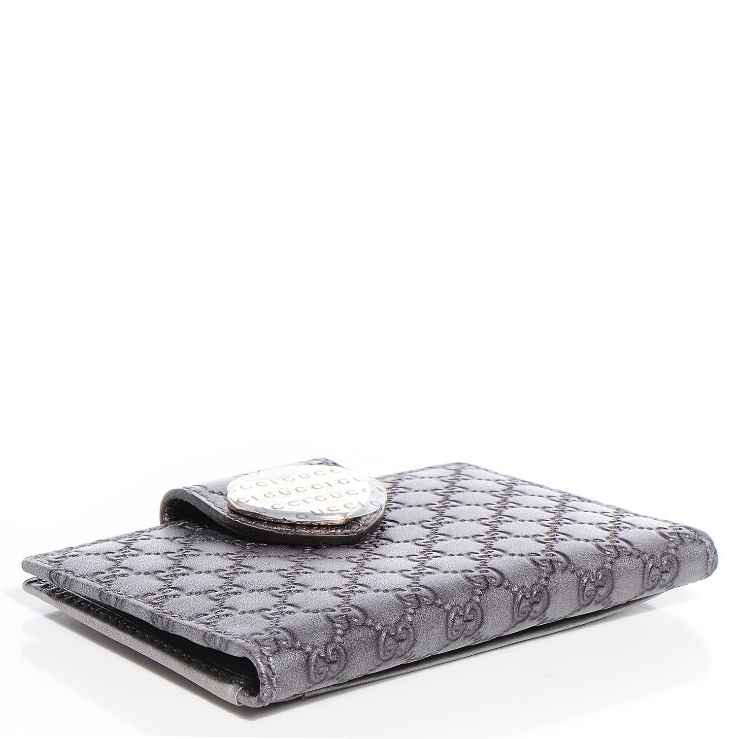 Gucci Microguccissima Heart Travel Wallet Silver 4 of 8