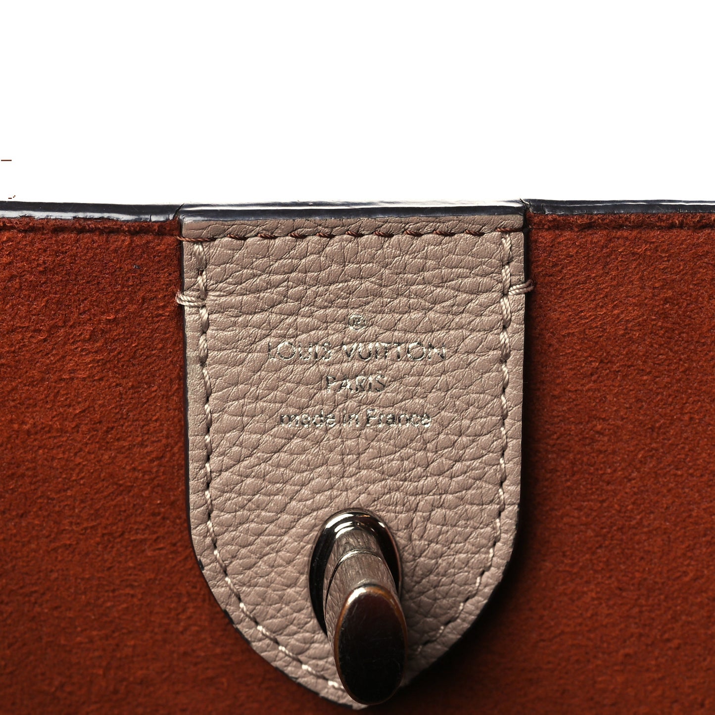 Calfskin Lockme Go Tote Vison