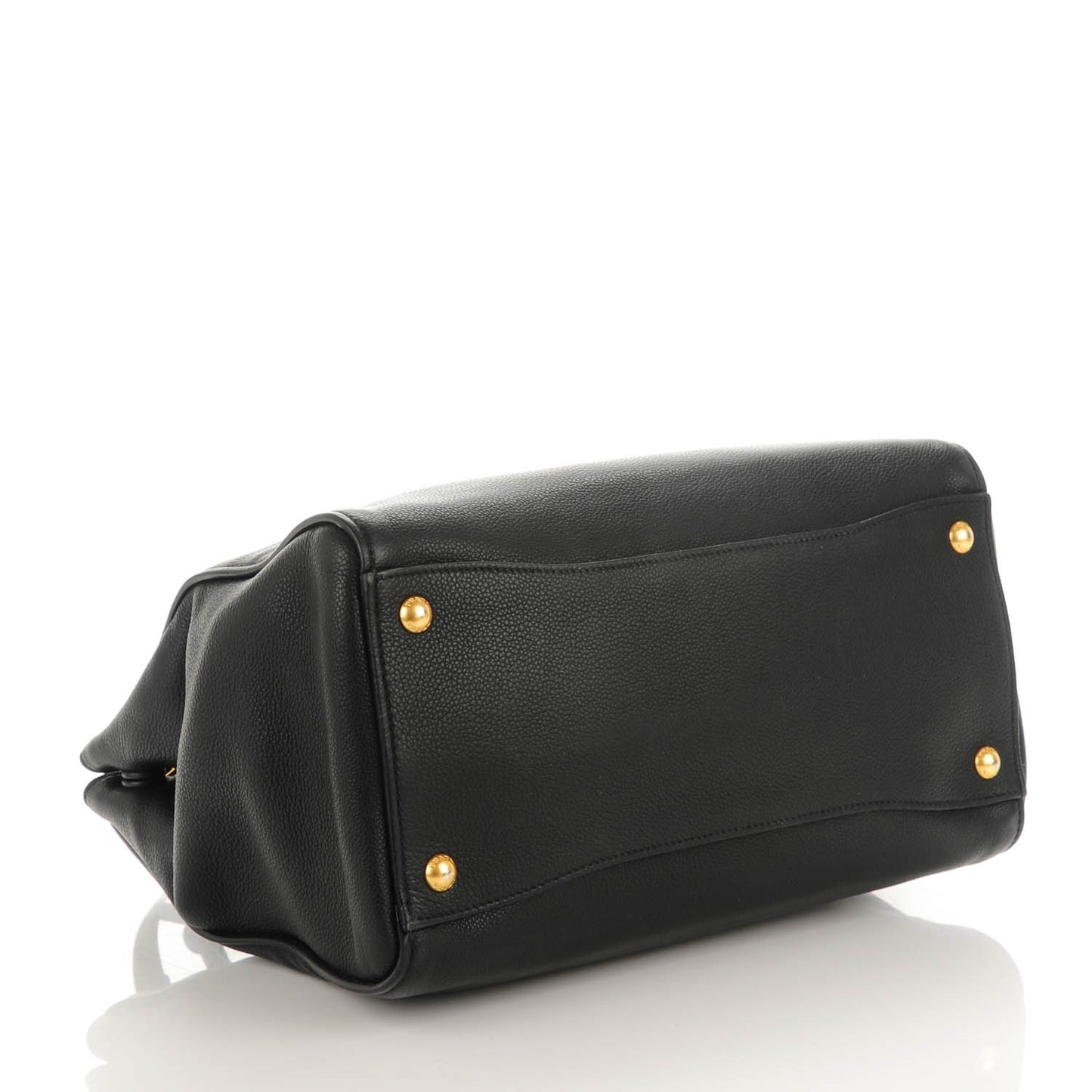 Vitello Grain Tote Black