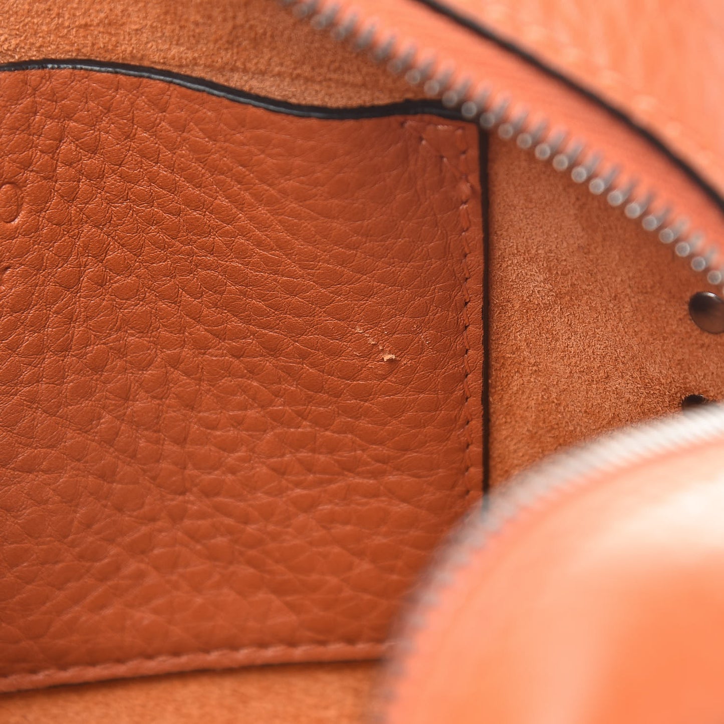 Pebbled Calfskin Rockstud Flap Pocket Camera Crossbody Bag Orange