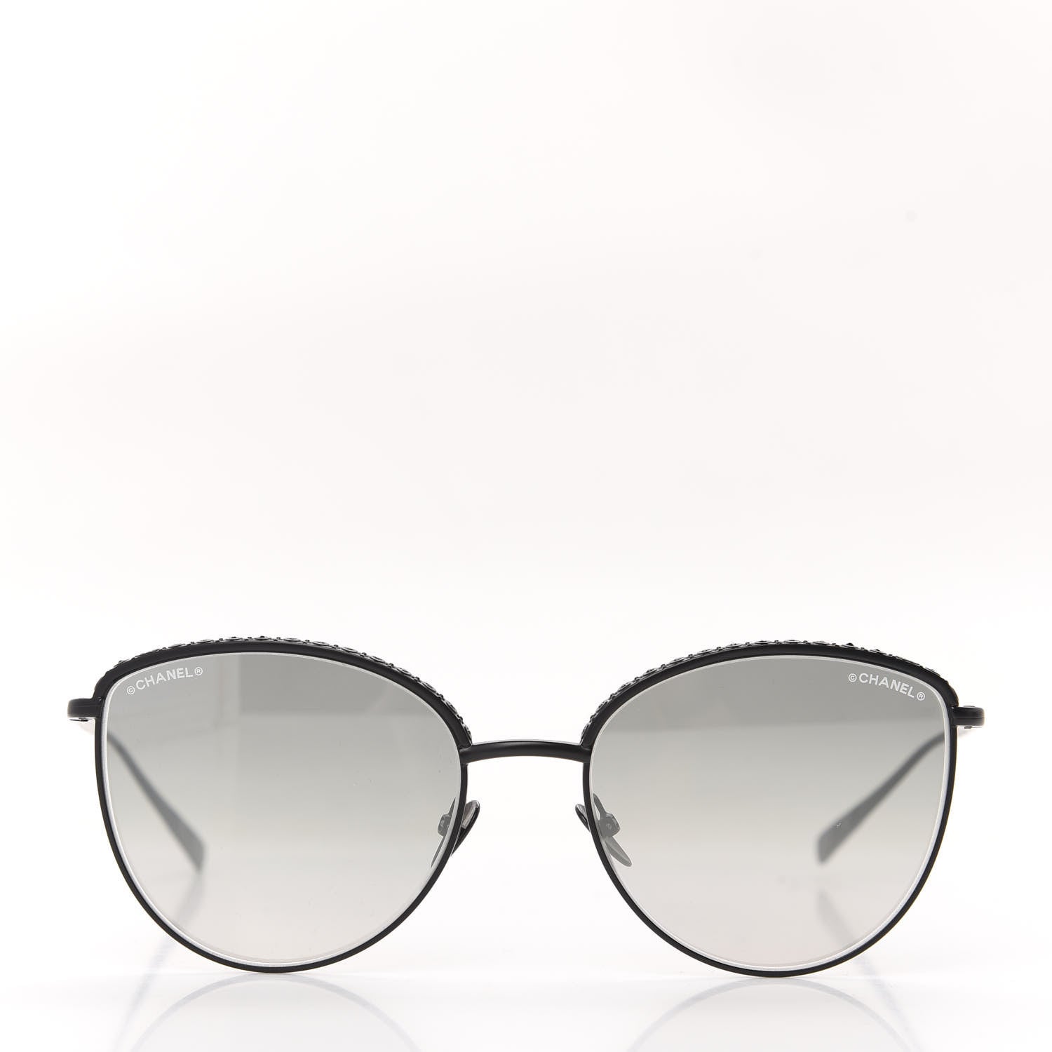 Chanel Metal Crystal Sunglasses 4258-B Black 2 of 8