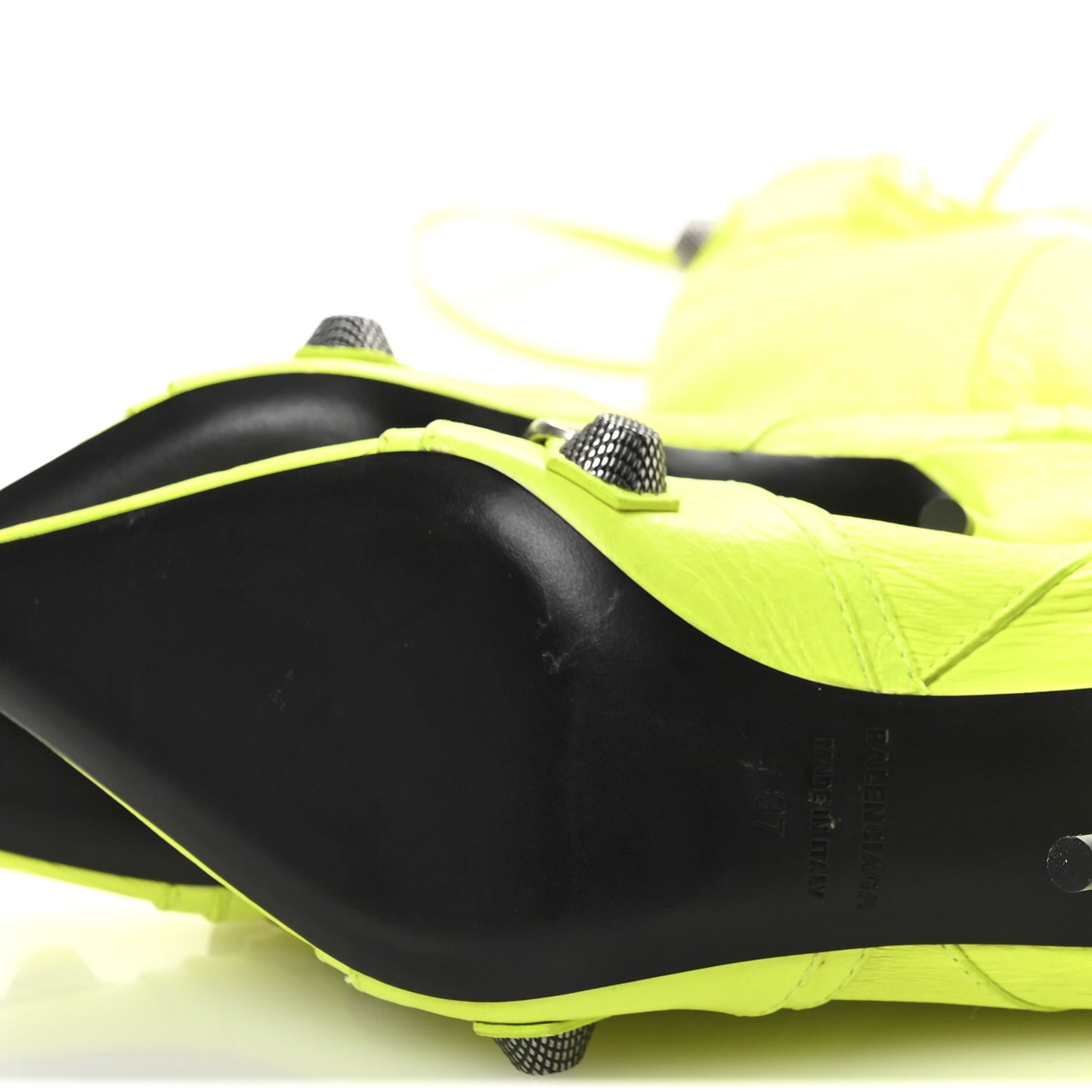 Agneau Arena Le Cagole Boot Bag Fluo Yellow