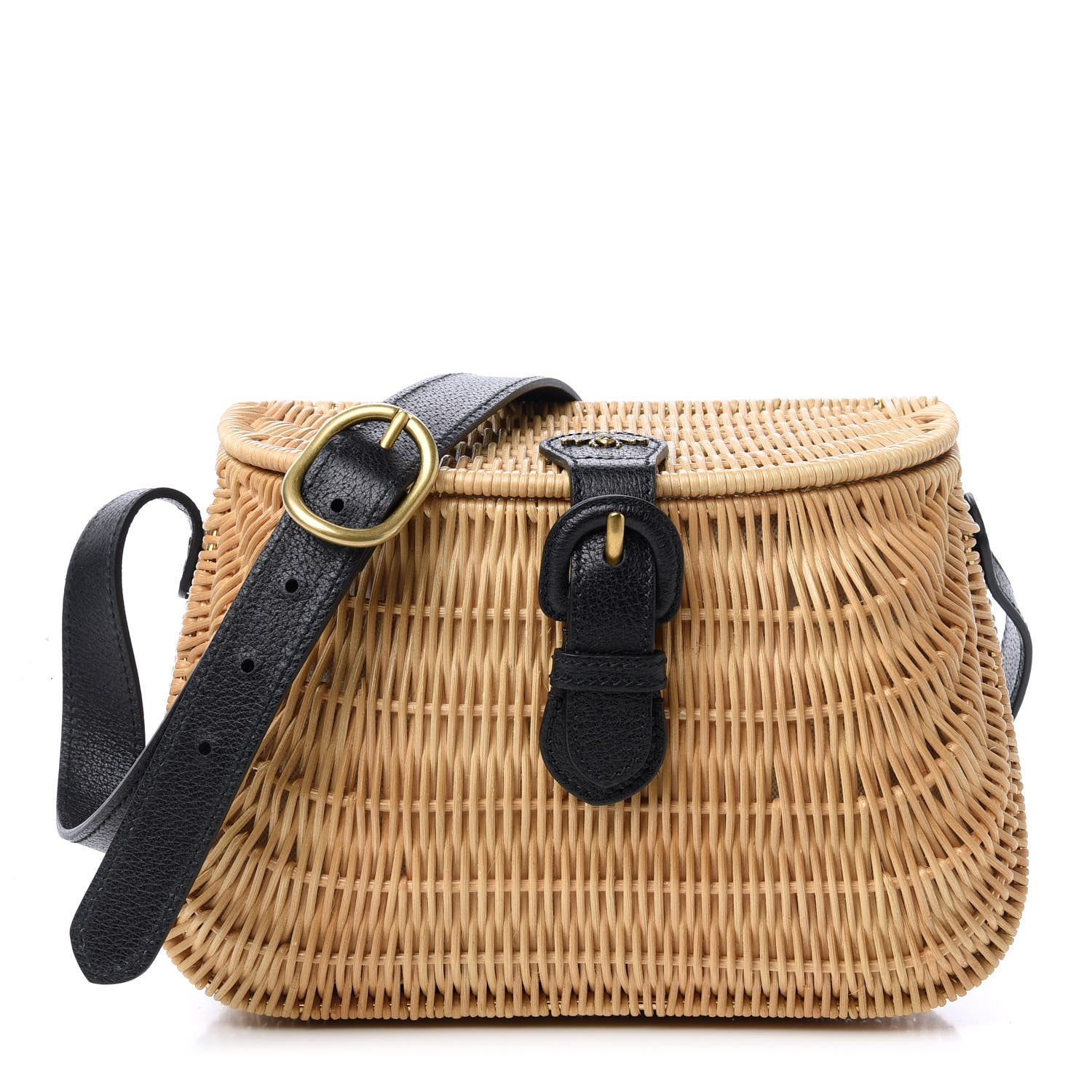 Gucci Wicker Vimni Shoulder Bag Natural 1 of 10