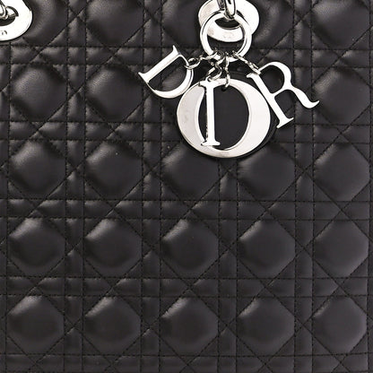 Christian Dior Lambskin Cannage Large Lady Dior Dark Brown 8 of 11
