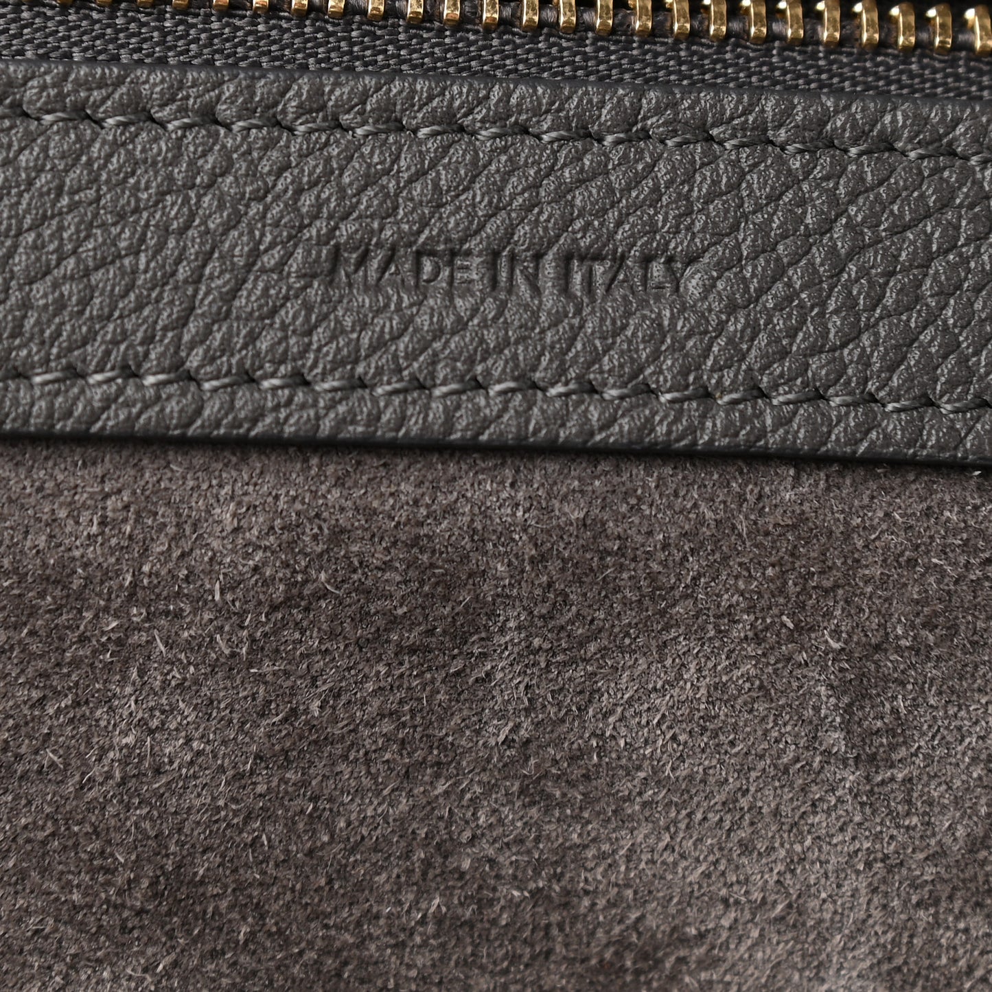 Soft Grained Calfskin Small Belt Cabas Phantom Grey