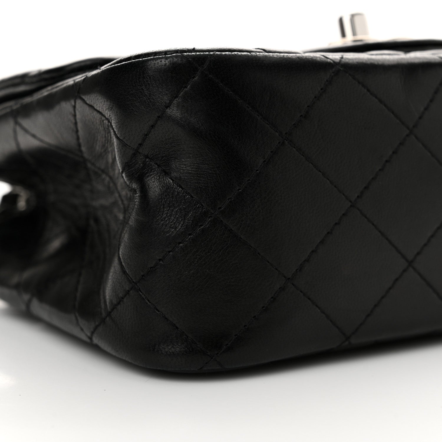 Chanel Lambskin Quilted Mini Square Flap Black 9 of 14