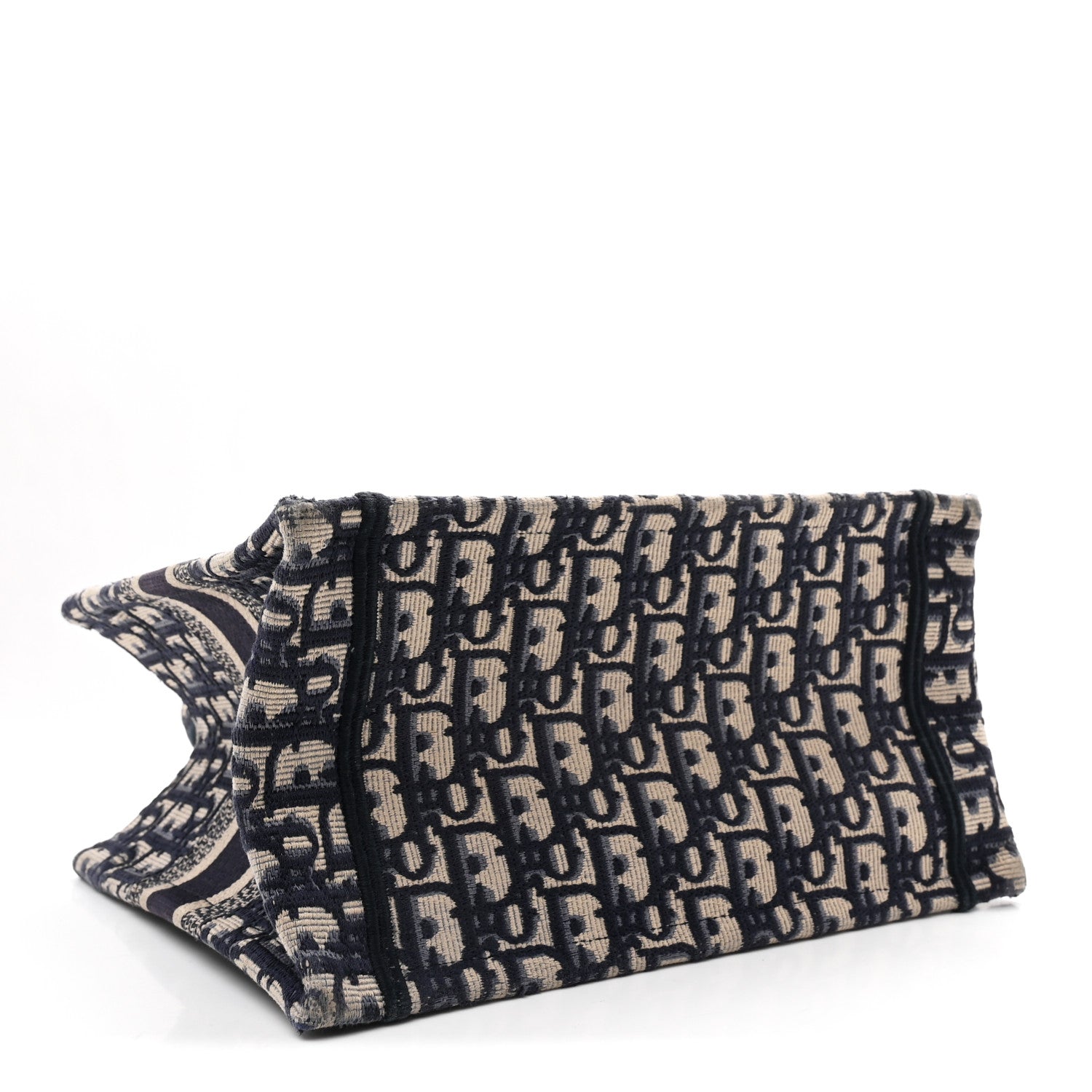 Christian Dior Oblique Small Book Tote Blue Multicolor 3 of 10