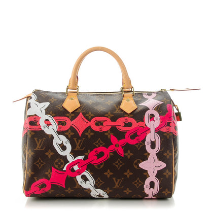 Louis Vuitton Monogram Bay Speedy 30 Rose Ballerine Poppy 1 of 7