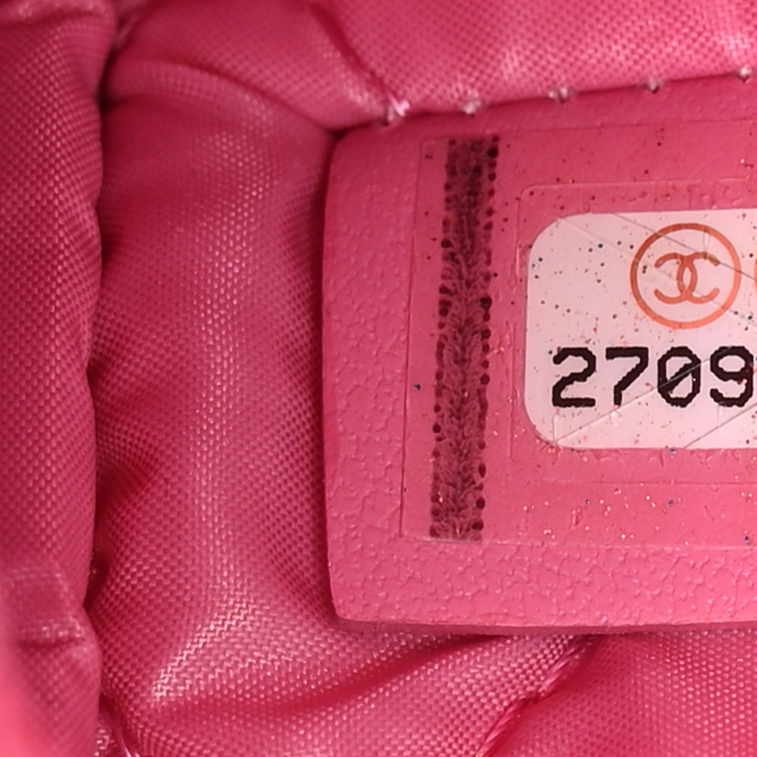 Chanel Caviar Quilted Small Curvy Pouch Cosmetic Case Pink 7 of 7