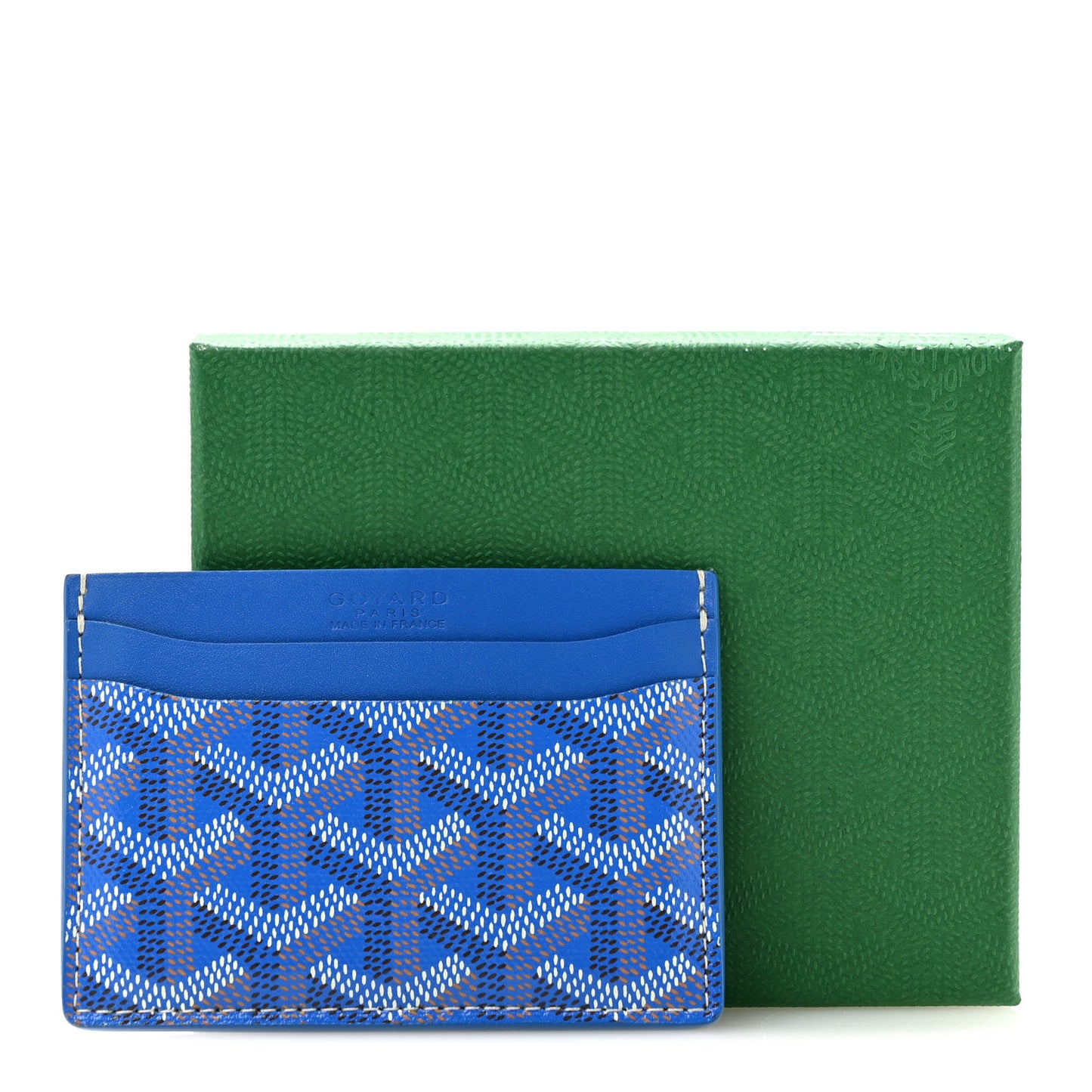 Goyardine Saint Sulpice Card Holder Sky Blue